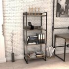 Conjunto Industrial 2 Peças 1 Escrivaninha Em L E 1 Estante 4