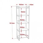 Conjunto Industrial 2 Peças Com 1 Escrivaninha 90cm E 1 Estan