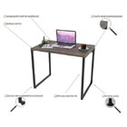 Conjunto Industrial 2 Peças Com 1 Escrivaninha 90cm E 1 Estan