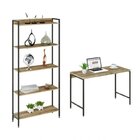 Conjunto Industrial 2 Peças Escrivaninha Com Estante Active Y