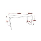 Conjunto Industrial 3 Peças 1 Escrivaninha 1 Estante E 1 Gave