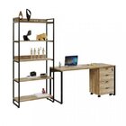 Conjunto Industrial 3 Peças 1 Escrivaninha 1 Estante E 1 Gave