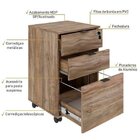 Conjunto Industrial 3 Peças 1 Escrivaninha Em L 1 Estante E 1