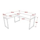 Conjunto Industrial 3 Peças 1 Escrivaninha Em L 1 Estante E 1