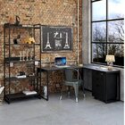 Conjunto Industrial 3 Peças 1 Escrivaninha Em L 1 Estante E 1