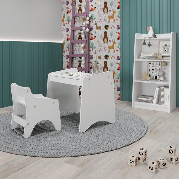 Conjunto Infantil 3 Pecas 1 Mesa 1 Cadeira Com Regulagem 1 Es