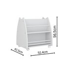 Conjunto Infantil 4 Pecas 1 Mesa 2 Cadeirinhas 1 Biblioteca P