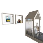 Conjunto Infantil Cama Banqueta 2 Nicho E Prateleira Bramov M