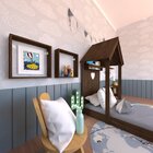 Conjunto Infantil Cama Banqueta 2 Nicho E Prateleira Bramov M