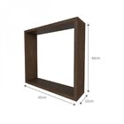 Conjunto Infantil Cama Banqueta 2 Nicho E Prateleira Bramov M