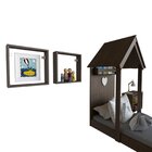 Conjunto Infantil Cama Banqueta 2 Nicho E Prateleira Bramov M