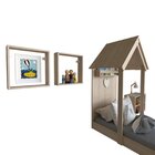 Conjunto Infantil Cama Banqueta 2 Nicho E Prateleira Bramov M