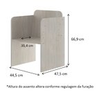 Conjunto Infantil Com 1 Mesa De Desenho 1 Cadeira Regulável