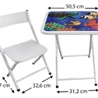 Conjunto Infantil Com 1 Mesa E 2 Cadeiras Tema Fundo Do Mar