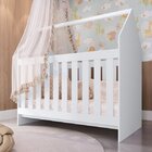 Conjunto Infantil Com Berço Montessoriano, Cômoda E Guarda-ro