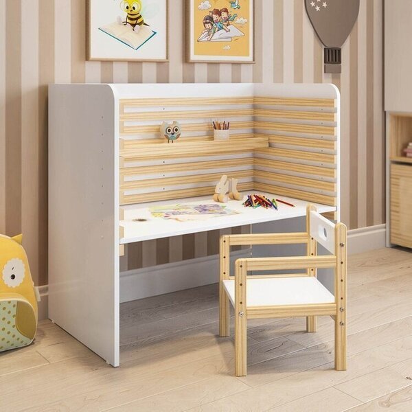 Conjunto Infantil Com Escrivaninha E Cadeira Evolutiva Wave C