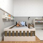 Conjunto Infantil De Cama Montessoriana E Escrivaninha Com Re