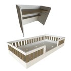 Conjunto Infantil De Cama Montessoriana E Escrivaninha Com Re