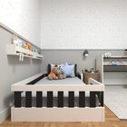 Conjunto Infantil De Cama Montessoriana E Escrivaninha Com Re