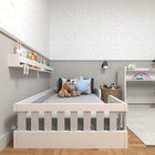Conjunto Infantil De Cama Montessoriana E Escrivaninha Com Re