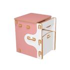 Conjunto Infantil De Encaixe Quebra Cabeça - Branco/rosa