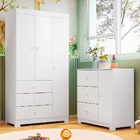 Conjunto Infantil Guarda Roupa 3 Portas E Cômoda Ceci 100% Md