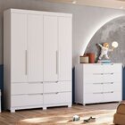 Conjunto Infantil Guarda-roupa E Cômoda Circus Branco