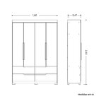 Conjunto Infantil Guarda-roupa E Cômoda Circus Cinamomo / Off