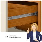 Conjunto Infantil Guarda-roupa E Cômoda Circus Cinamomo / Off