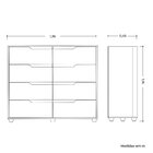 Conjunto Infantil Guarda-roupa E Cômoda Circus Cinamomo / Off