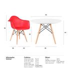 Conjunto Infantil - Mesa Eames Junior Branco + 1 Cadeira Eiff