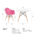 Conjunto Infantil - Mesa Eames Junior Branco + 1 Cadeira Eiff