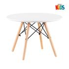 Conjunto Infantil - Mesa Eames Junior Branco + 1 Cadeira Eiff