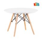 Conjunto Infantil - Mesa Eames Junior Branco + 2 Cadeira Eiff