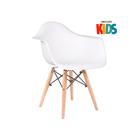 Conjunto Infantil - Mesa Eames Junior Branco + 2 Cadeira Eiff