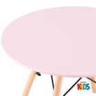 Conjunto Infantil - Mesa Eames Junior Rosa + 2 Cadeira Eiffel