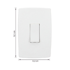 Conjunto Interruptor 1tp 4x2 Pial Plus 611101