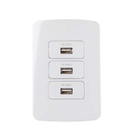 Conjunto Interruptor 3 Tomada Carregador Usb 1a 4x2 B3 Margir