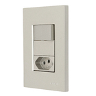 Conjunto Interruptor 4x2 Simples com 1 Tomada 10A com Suporte Titanium Madrid Lexman