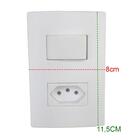 Conjunto Interruptor Com Tomada 2p + T Padrao Novo Placa 4x2
