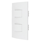 Conjunto Interruptor Duplo Simples 10A Branco Lunare Schneider