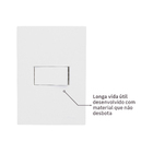 Conjunto Interruptor Paralelo com Suporte 4x2 ABS Branco Fosco Madrid Lexman