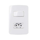 Conjunto Interruptor Paralelo + Tomada 10a 4x2 B3 Margirius