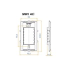 Conjunto Interruptor Paralelo + Tomada 10a 4x2 Preto  Ebony C