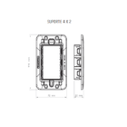 Conjunto Interruptor Paralelo + Tomada 2p+t 10a 4x2 Tramontin