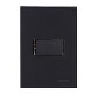 Conjunto Interruptor Paralelo com Suporte 4x2 ABS Preto Fosco Madrid Lexman