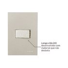 Conjunto Interruptor Paralelo com Suporte 4x2 ABS Titanium Madrid Lexman