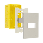 Conjunto Interruptor Paralelo com Suporte 4x2 ABS Titanium Madrid Lexman