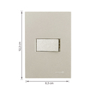 Conjunto Interruptor Paralelo com Suporte 4x2 ABS Titanium Madrid Lexman