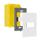 Conjunto Interruptor Simples 10A 4X2 Branco Pial Plus+